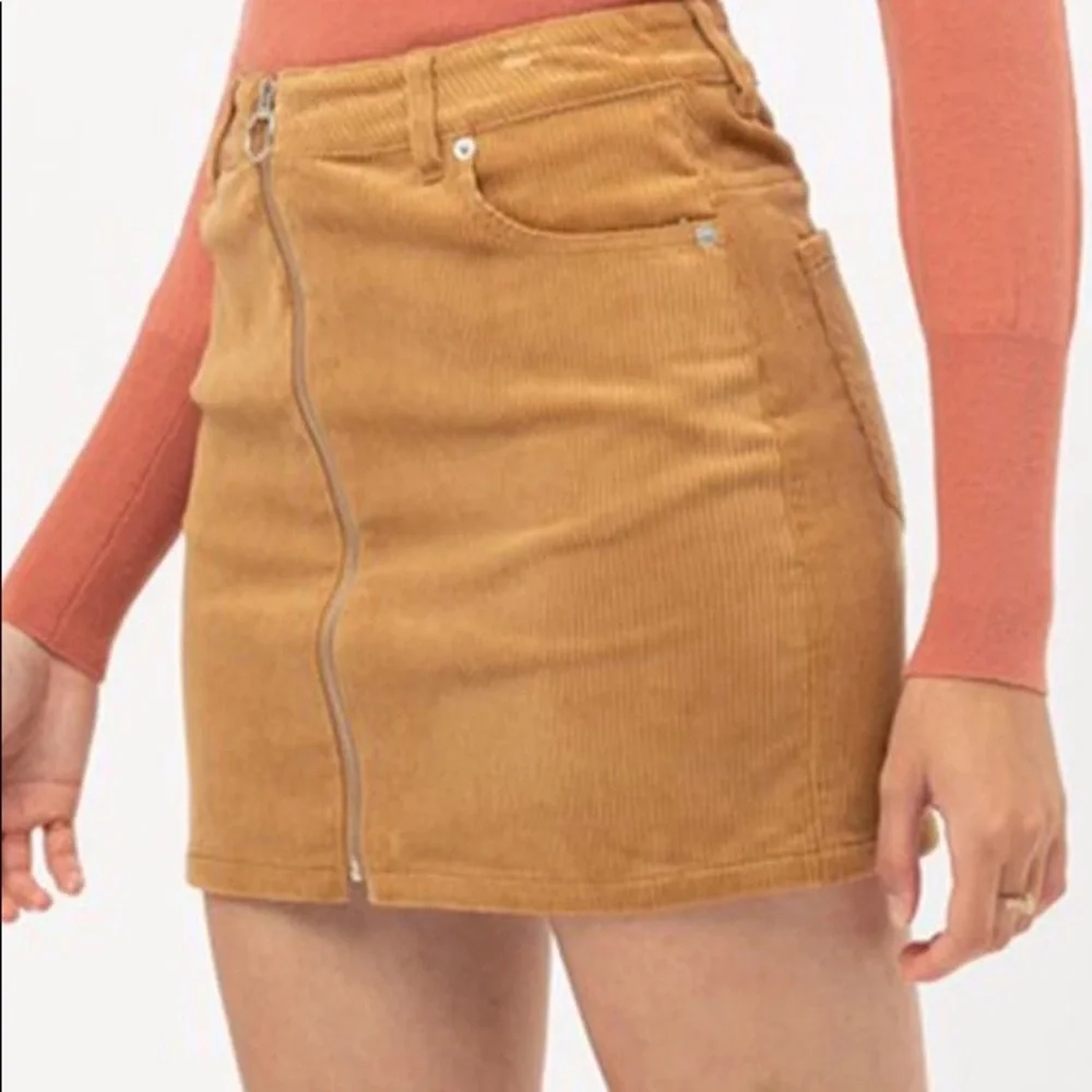 Camel Colored Corduroy Skirt - Picture 1 of 4